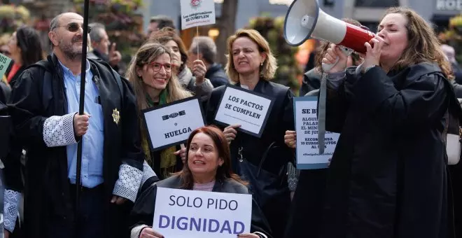 Jueces, fiscales y funcionarios de justicia plantan cara al ministerio en busca de subidas salariales