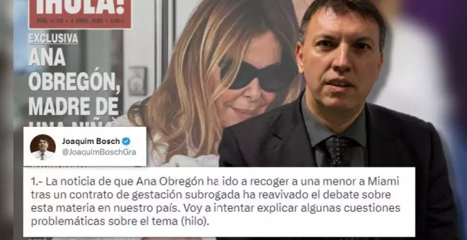 El magistrado Joaquim Bosch, tajante sobre los vientres de alquiler: "En España es delito"