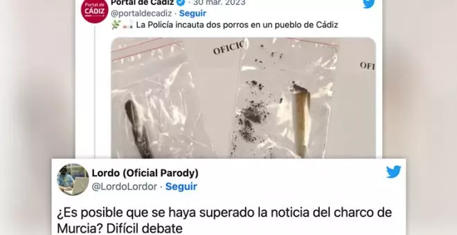 La noticia de la incautación de dos porros en un municipio de Cádiz desata las risas: "Breaking regulinchi"