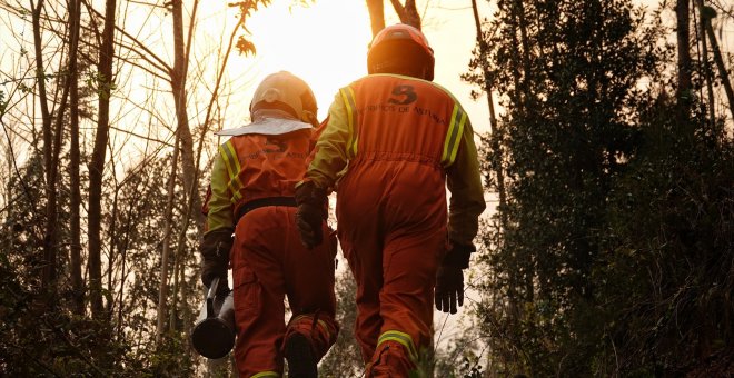 Identifican a cinco personas acusadas de provocar los incendios en Asturias
