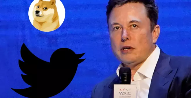 Elon Musk cambia el logo de Twitter por el de la criptomoneda Dogecoin