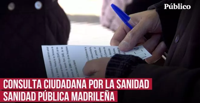 Así es la consulta ciudadana contra la gestión sanitaria de Ayuso: "Votaría todos los días"