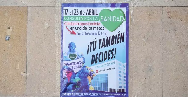 Más de 300.000 madrileños reclaman a Ayuso más inversión en la consulta ciudadana por la sanidad pública