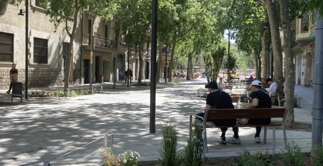 Dos de cada tres residents de l'Eixample estan a favor dels eixos verds i les superilles