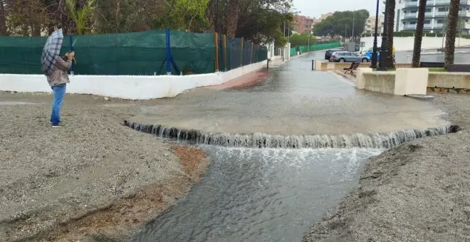 El temporal de lluvia se ceba con las provincias de Alacant, Murcia y Almería