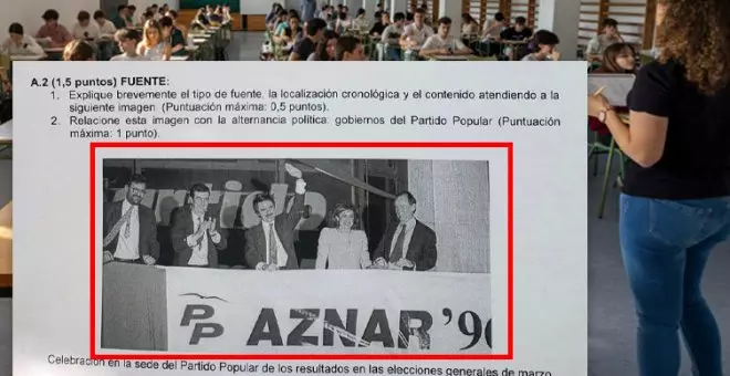 La EBAU arranca con polémica en Madrid con una foto de Aznar victorioso en 1996: "¿Quién sabe más de adoctrinamiento?"