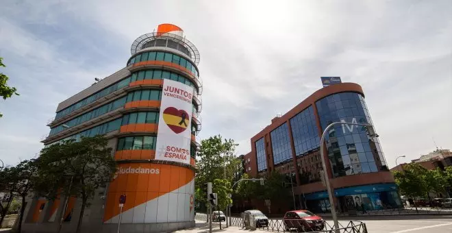 Ciudadanos ratifica su plan de dejar su sede en la calle Alcalá y mudarse al centro de Madrid