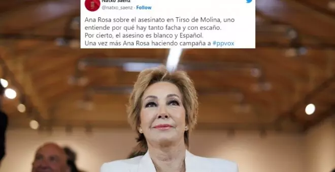 Ana Rosa Quintana se suma a la estrategia de Vox para culpar a los migrantes de un asesinato: "Uno entiende por qué hay tanto nazi"