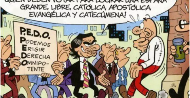 El día que Ibáñez retrató a Aznar y vaticinó el auge del fascismo en España