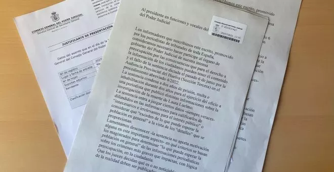 Periodistas de tribunales transmiten al CGPJ y a la Fiscalía su "preocupación" por la condena de cárcel a una compañera