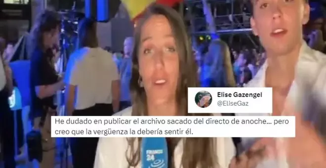 "La vergüenza la debería sentir él": así acosó un simpatizante del PP a una periodista francesa