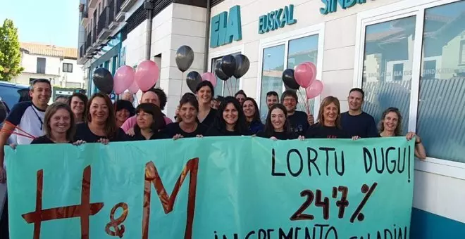 Las trabajadoras de H&M de Pamplona consiguen un aumento del 24,7% y ponen fin a más de 200 días de huelga