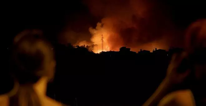 El fuego de Tenerife da una tregua en el sur y sigue en el norte