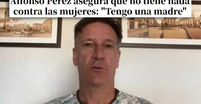 Alfonso Pérez dice que no es machista porque tiene "una madre": "Otro como Rubiales"