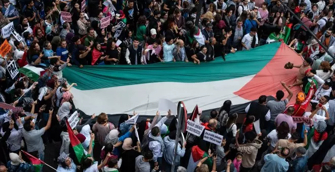 Unas 30.000 personas toman Madrid en apoyo a la resistencia palestina