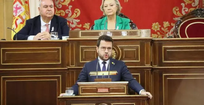 Aragonès defensa l'amnistia davant del Senat i la veu com el "punt de partida" per votar "sobre la independència"