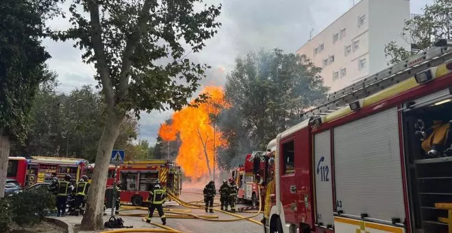 Una fuga de gas provoca un incendio en Ciudad Universitaria de Madrid