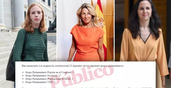 Belarra, Díaz y Verstrynge, las únicas diputadas que han renunciado a las dietas del Congreso