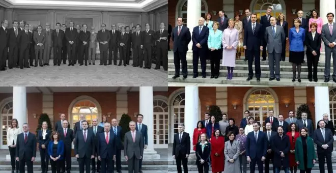 De los Gobiernos con solo hombres de Suárez a los Consejos de Ministras de Sánchez: Interior, la asignatura pendiente