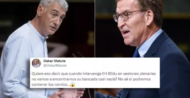 Oskar Matute deja en evidencia a Feijóo tras criticar los asientos vacíos en el Congreso: "No sé si podremos contener los nervios"