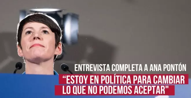 Ana Pontón: ""No estoy en política para aceptar lo que no podemos cambiar, sino para cambiar lo que no podemos aceptar"