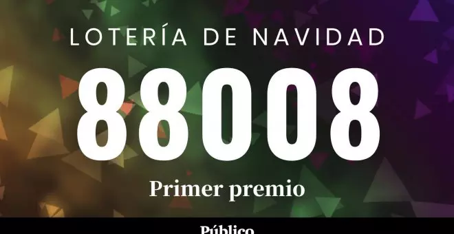 88008, el Gordo de la Lotería de Navidad 2023