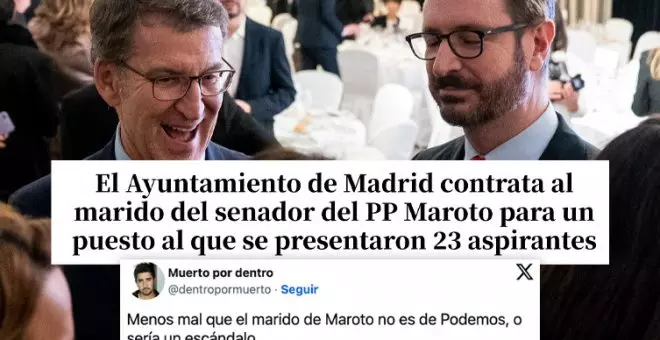Las redes analizan el flamante puesto del marido de Maroto en el Ayuntamiento de Madrid: "Todo queda en familia"