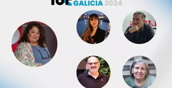 Cuatro periodistas gallegos analizan con Virginia P. Alonso el futuro político en Galicia de cara al 18F