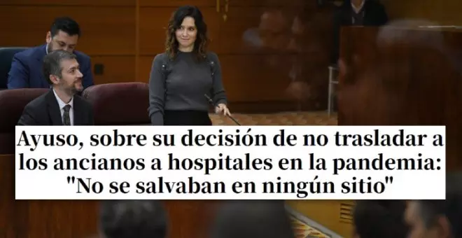 "Se puede ser miserable, más miserable y después está Ayuso": los tuiteros estallan tras la última barbaridad sobre las residencias