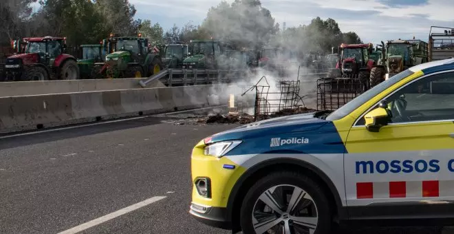 Los agricultores catalanes protestan contra la competencia desleal en la frontera francesa