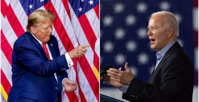 Trump desafía a Biden en Georgia con la migración como parte central de su discurso