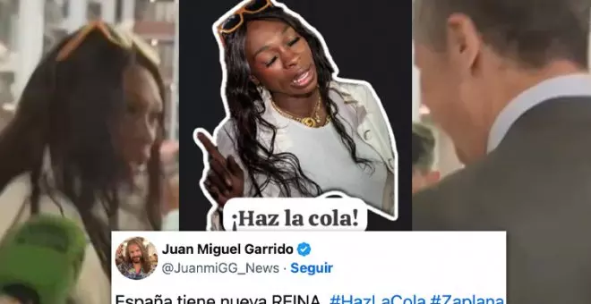 "España tiene nueva reina": el momentazo de una mujer gritando "¡haz la cola!" a Zaplana