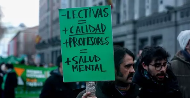 Los sindicatos convocan dos días de huelga del profesorado de Madrid en mayo
