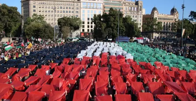 Milers de persones tornen a sortir al carrer a Barcelona contra el "genocidi" a Palestina