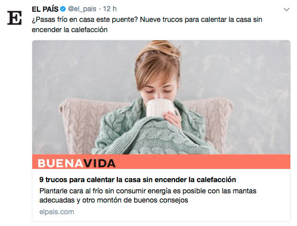 Twitter: "Este domingo, 'El País', una manta y un cartón de vino": críticas por un tuit del diario de Prisa | Tremending