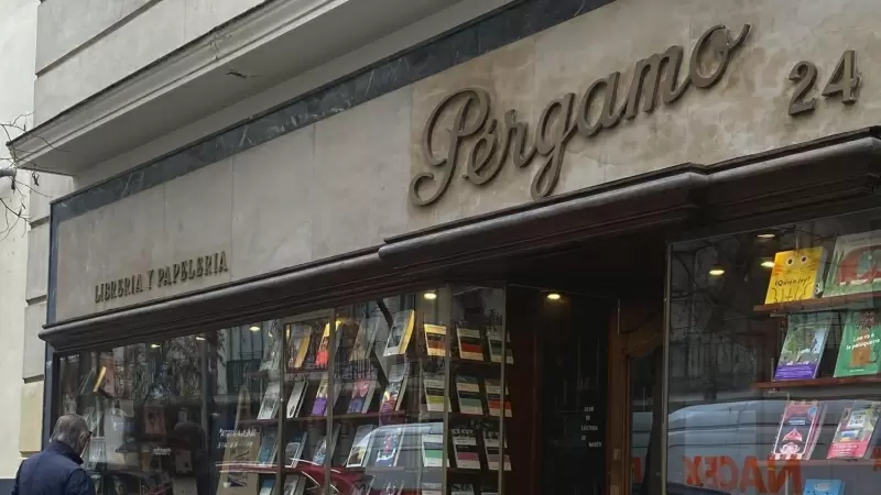 20/3/24 - Imagen de la librería Pérgamo, la más antigua de Madrid.