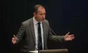 Mariano Fuentes interviene en una sesión plenaria del Ayuntamiento de Madrid, a 26 de octubre de 2021, en Madrid.