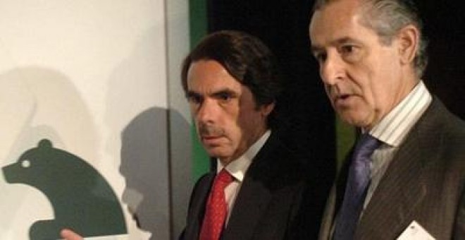 José María Aznar y Miguel Blesa, en 2006. EFE