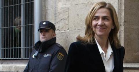 La infanta Cristina, en los juzgados de Palma.REUTERS