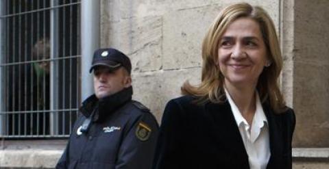 La infanta Cristina, en los juzgados de Palma.REUTERS