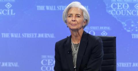 La directora gerente del FMI, Christine Lagarde, en un foro económico en Nueva York a comienzos de mes. REUTERS/Jonathan Ernst