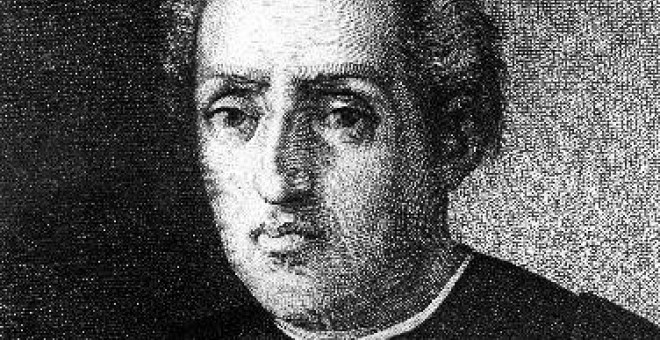 Retrato de Cristóbal Colón, grabado de José María Galván.