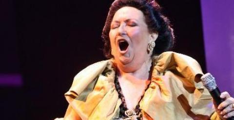 La soprano española Montserrat Caballe.