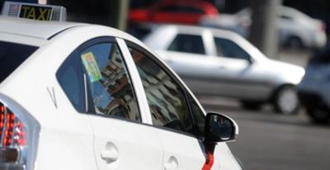 Un taxi en Madrid.