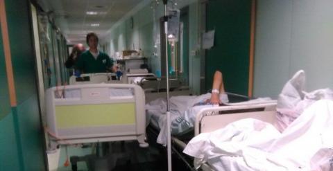 Imagen del hospital 12 de octubre, enviada por un trabajador, ayer.