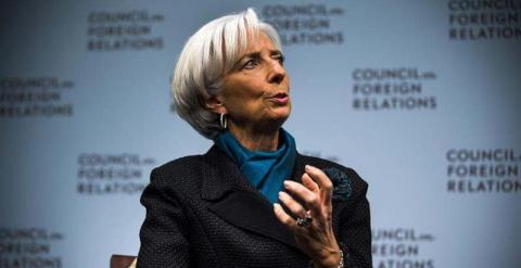 La directora gerente del Fondo Monetario Internacional (FMI), Christine Lagarde durante el Consejo de las Relaciones Exteriores celebrado en Washington / EFE