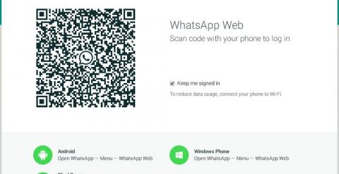 Página de Whatsapp web.