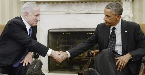 Benjamin Netanyahu y Barack Obama durante su encuentro en la Casa Blanca.- Efe