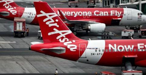 Aviones de AirAsia en el aeropuerto de Kuala Lumpur. AFP