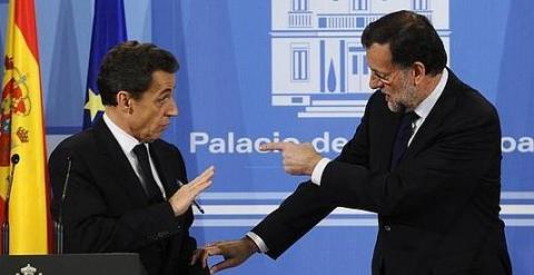 Nicolas Sarzkoy y Mariano Rajoy, en una foto de archivo. /REUTERS